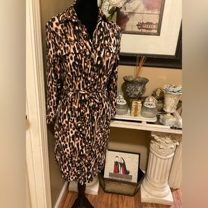 New York & CO XS animal print dress